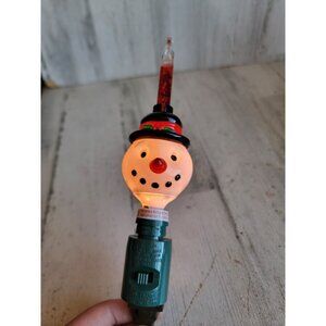 Vintage snowman bubbler light up Xmas home decor accessory